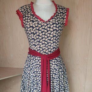 Jersey flounce dress